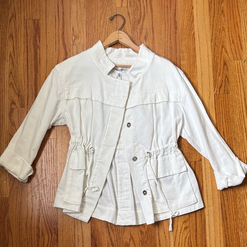 Calvin Klein Off-White Utility Jacket